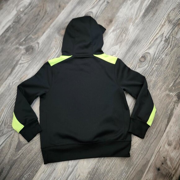 Nike Dri-FIT Black & Neon Yellow Hoodie. Therma Fit Pants youth Boys size small - Picture 8 of 16